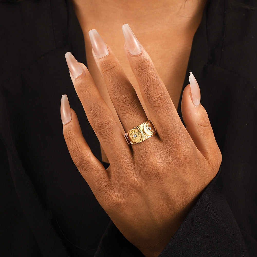 Keira | Boho Stainless Steel Resizable Ring