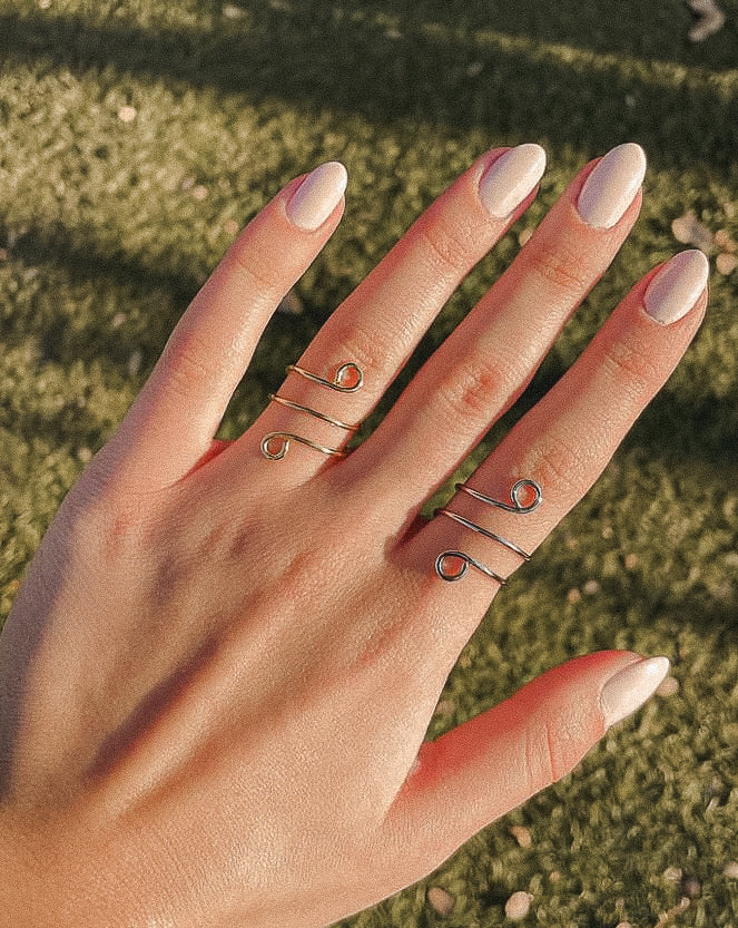 Alik | Silver Plated Wave Ring