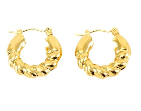 Lana | 18K Gold-Plated Twisted Mini Hoops