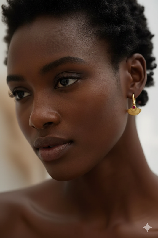 Faye | 18K Gold-Plated, Stainless Steel Boho Dangle Earrings