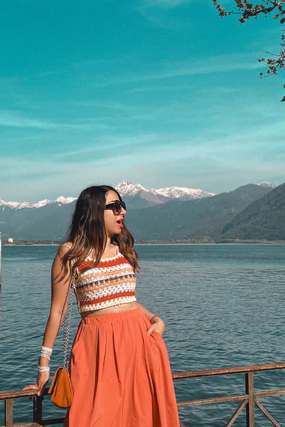 Summer Sunset | Crochet Crop Top