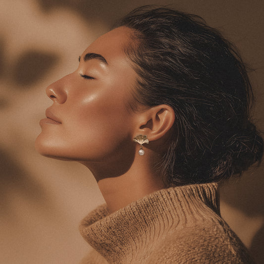 Eloise | 18K Gold-Plated, Stainless Steel Vintage Earrings