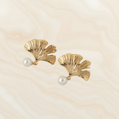 Eloise | 18K Gold-Plated, Stainless Steel Vintage Earrings