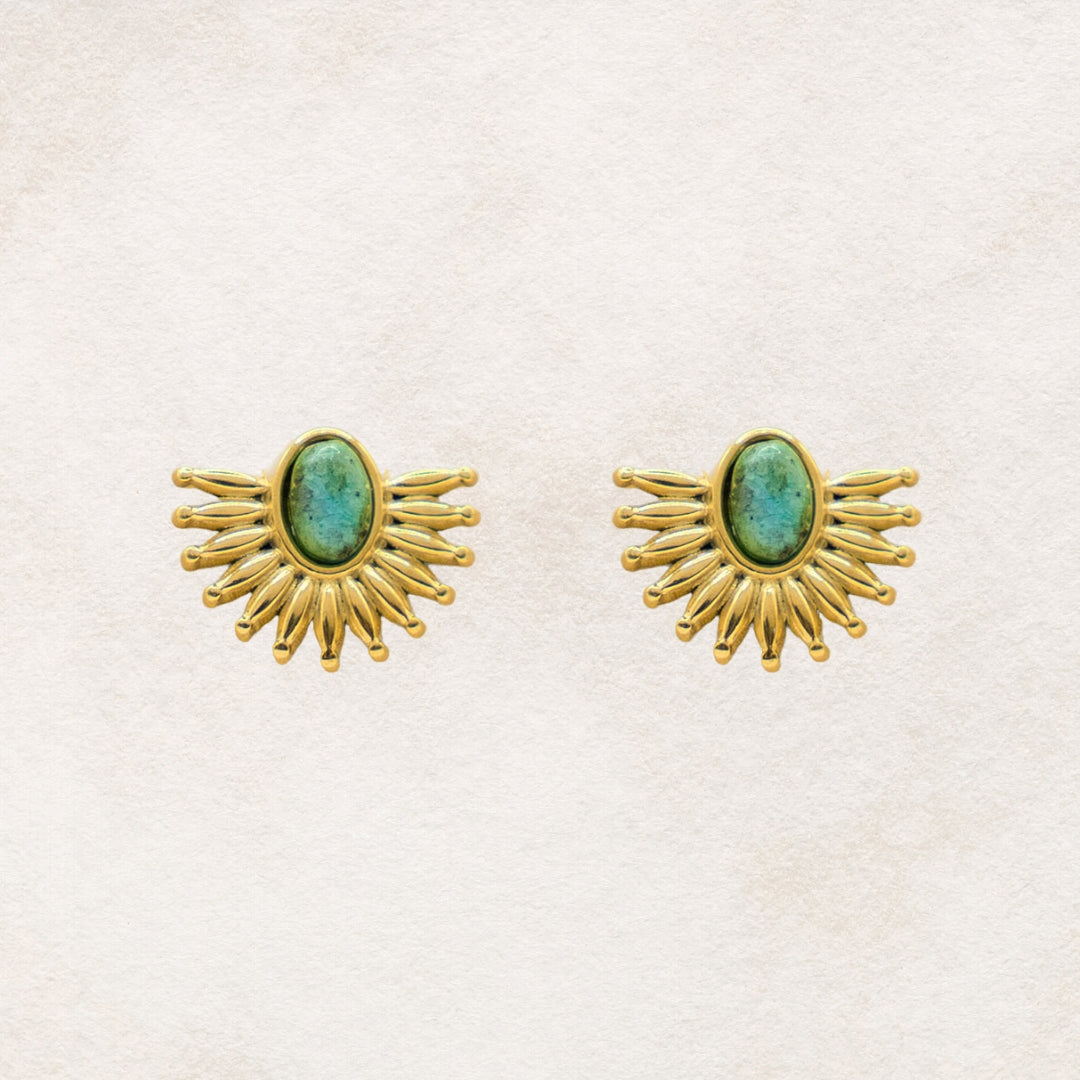 Mae | 18K Gold-Plated, Stainless Steel Stud Earrings