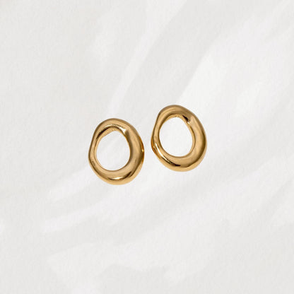 Noa | 18K Gold-Plated, Stainless Steel Gold Studs