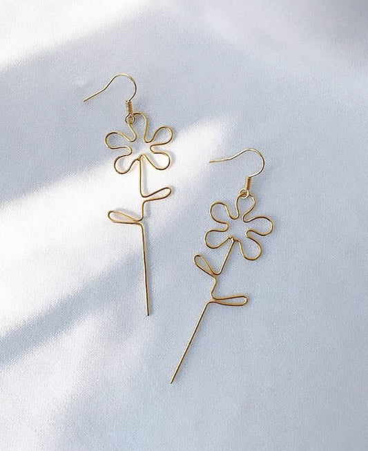 Bloom| 18k Gold-Plated Drop Earrings