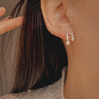 Zola | 925 Sterling Silver Mini Silver Studs with Pearls