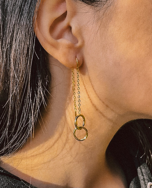 Melly | 18K Gold-Plated Golden Loop Drops